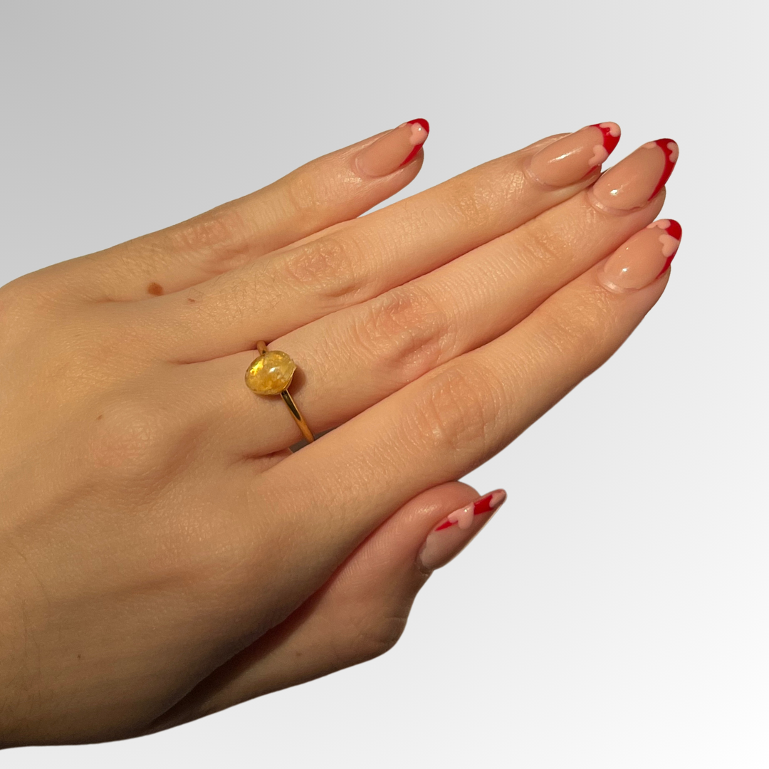 Anillos piedrita