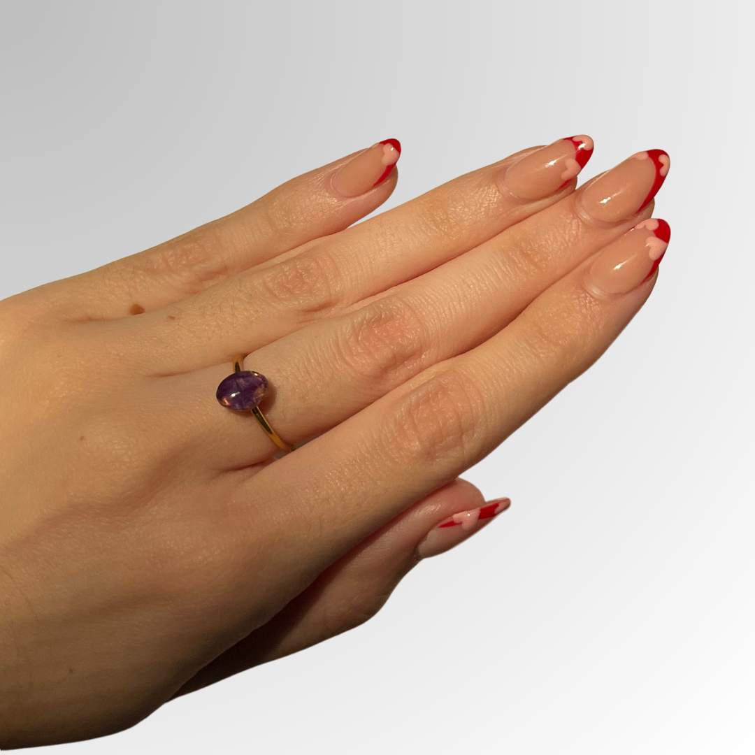 Anillos piedrita